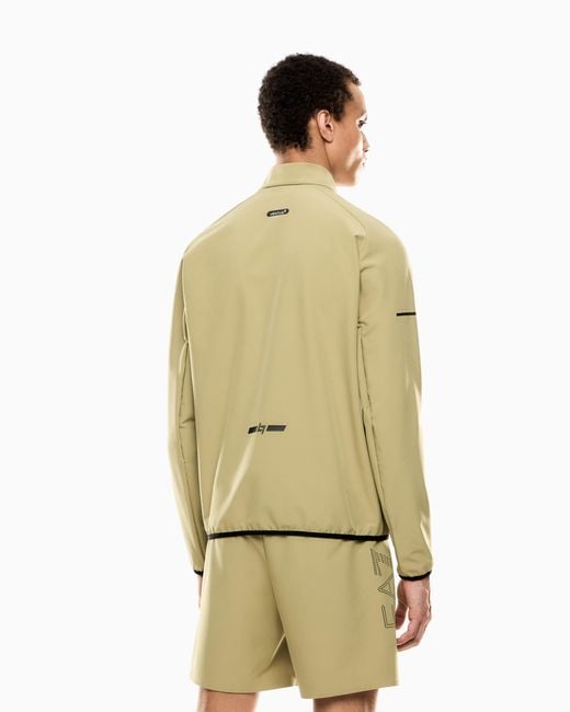 EA7 Metallic Dynamic Athlete Zip-Up Sweatshirt for men