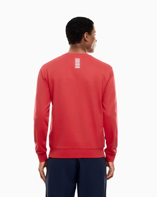 EA7 Red Long Sleeve Sweatshirt for men