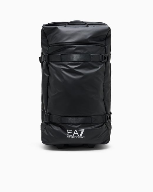 EA7 Black Großer Trolley Aus Technischem Gewebe