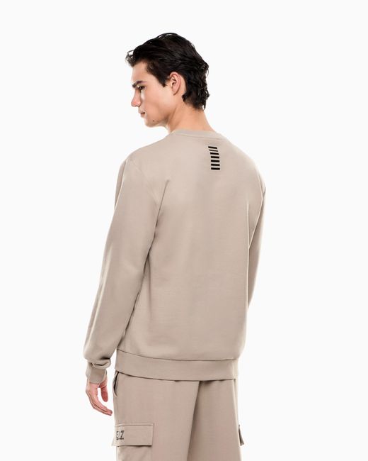 EA7 Natural Long Sleeve Sweatshirt for men