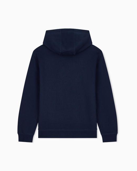 EA7 Blue Hoodie Logo Series Regular Fit for men