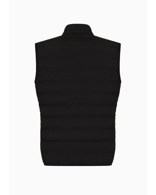 EA7 Black Premium Shield Packable Gilet for men