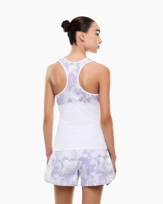 EA7 White Dynamic Athlete Tank Top