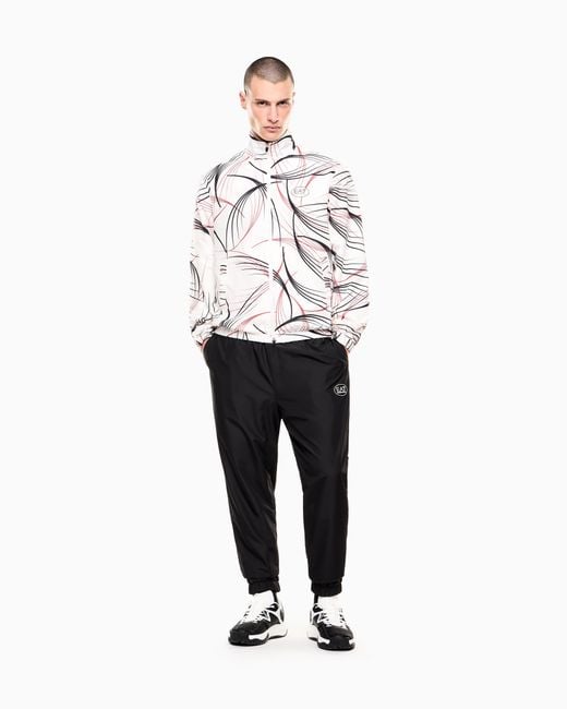 EA7 White Tennis Pro Girl Tracksuit for men