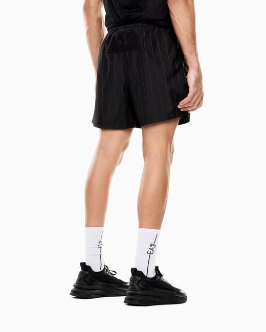EA7 Blue Dynamic Athlete Shorts for men