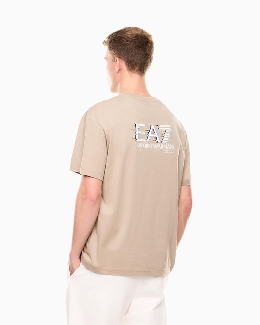 EA7 Natural Visibility Cotton Jersey T-Shirt for men