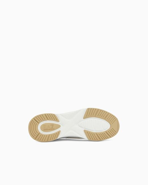 EA7 White Infinity Cage Sneakers