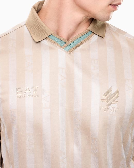 EA7 Natural Soccer Polo Shirt for men