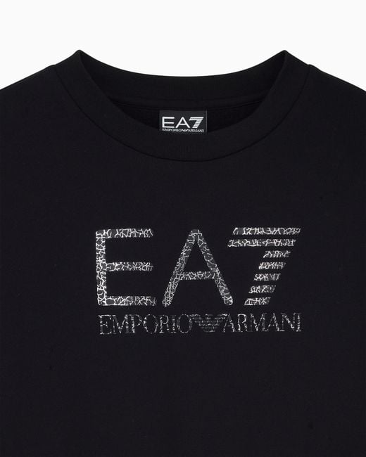 EA7 Blue Oversized Sweatshirt Visibility