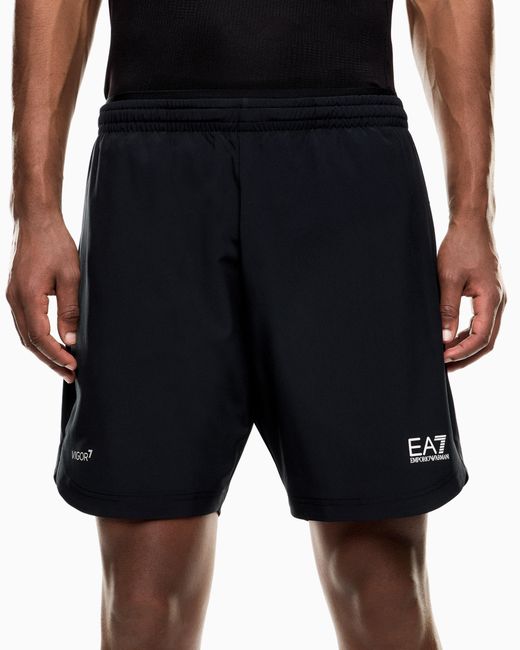 EA7 Blue Shorts Vigor 7 Regular Fit 2-In-1 for men