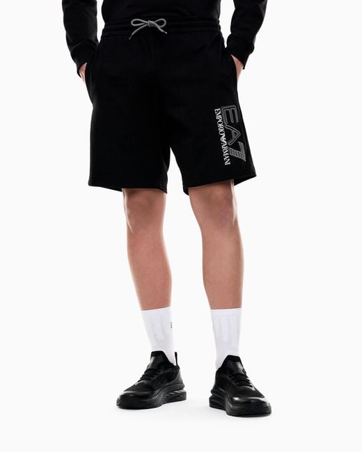 EA7 Black Visibility Shorts for men