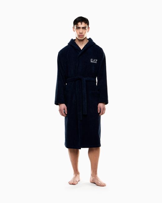 Accappatoio di EA7 in Blue da Uomo