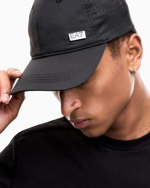 EA7 White Baseball Hat Premium Label With Cotton Lining