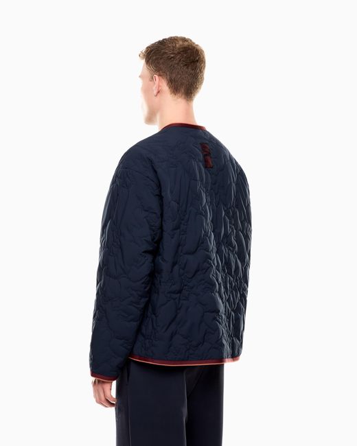 EA7 Blue Lunar New Year Nylon Jacket for men