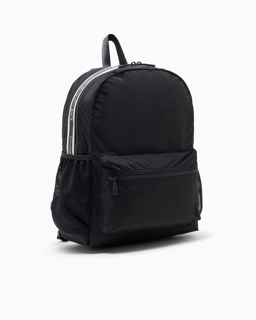 EA7 Black Backpack With A Lining