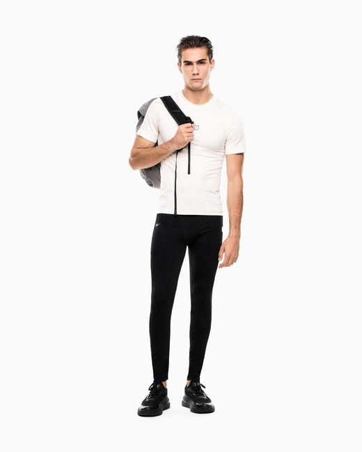 EA7 Black Dynamic Athlete Leggings for men