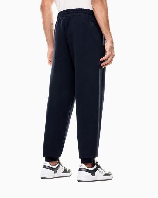 EA7 Blue Logo Series Cotton Joggers for men