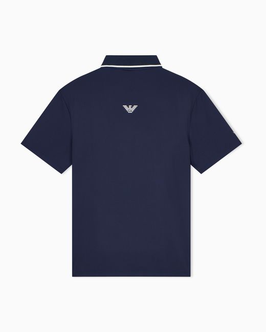 EA7 Blue Polo Shirt Tennis Pro Regular Fit With Ventus7 Technology for men