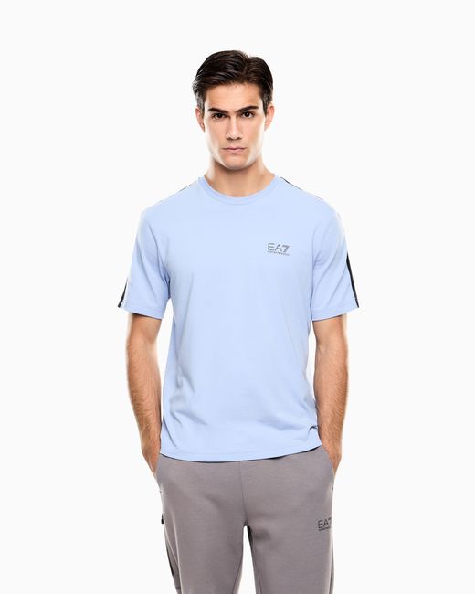 EA7 Blue Dynamic Athlete T-Shirt for men