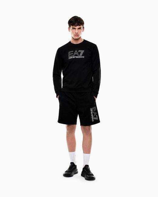 EA7 Black Visibility Shorts for men
