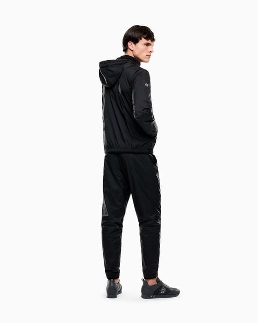 EA7 Black Dynamic Athlete Tracksuit for men