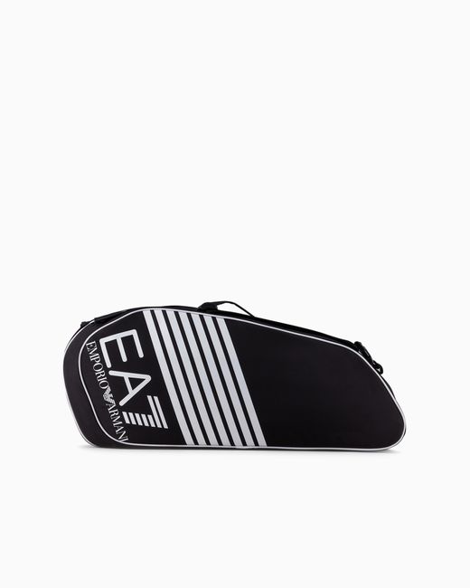 EA7 Black Tennis Pro Racket Backpack for men