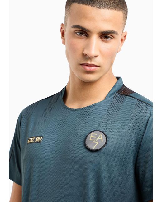 EA7 Soccer-set Mit T-shirt Und Shorts, Gefertigt Aus Ventus7-funktionsgewebe in Blue für Herren