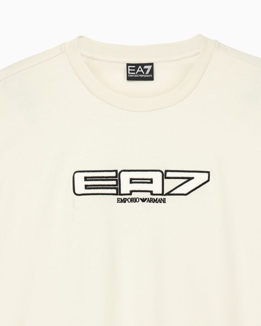 EA7 Natural T-Shirt Logo Series Jersey for men