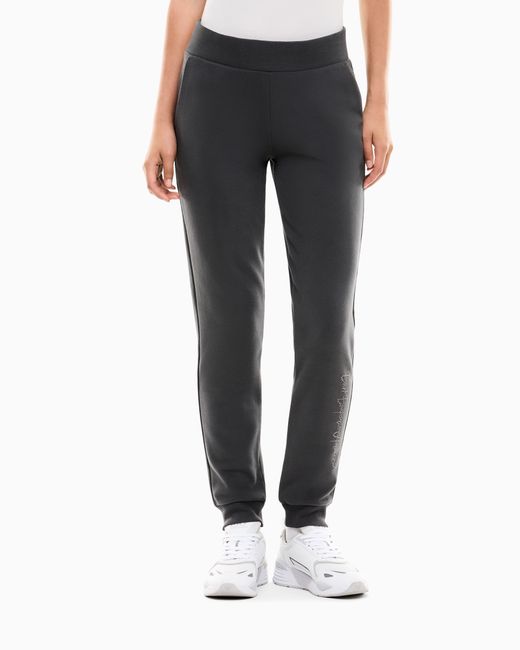 EA7 Blue Regular Fit Trousers Logo Series