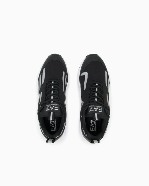 EA7 White Running Sneaker With Ultralight Sole Ultimate C2 Kombat New