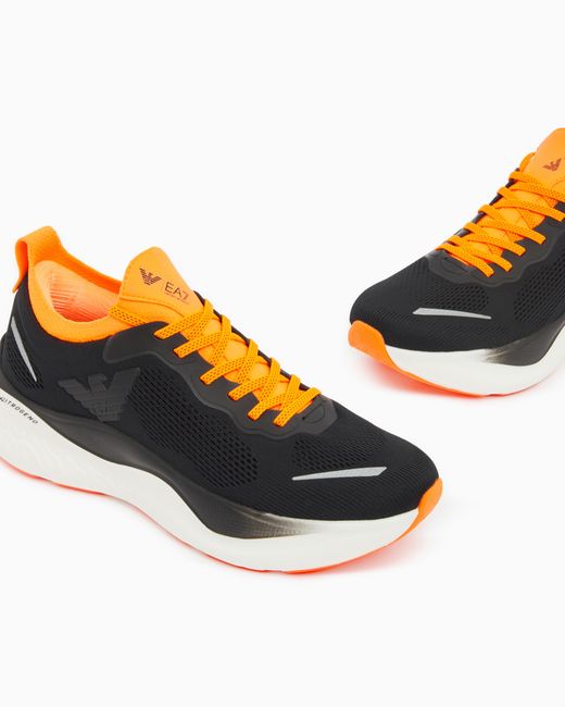EA7 Blue Nitro Wave Sneakers