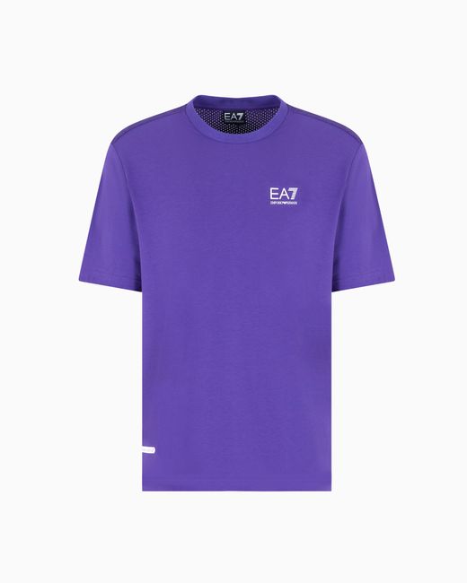 EA7 Purple Dynamic Athlete T-Shirt for men