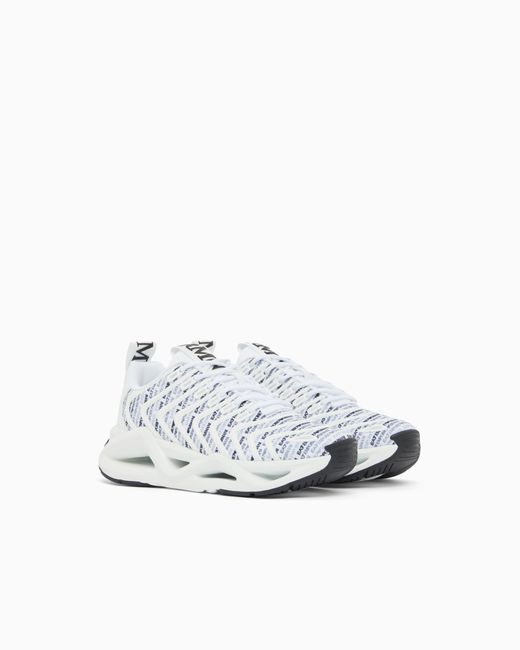 EA7 White Sneakers Infinity Neo With Rubber Sole