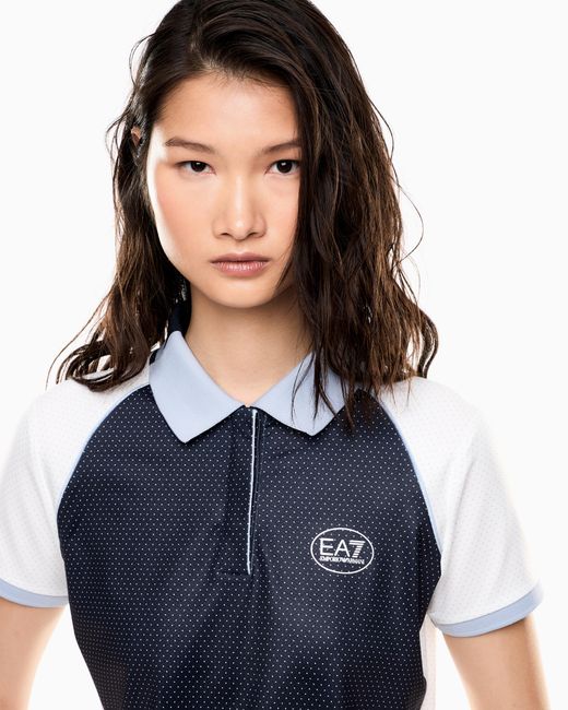 EA7 Blue Golf Pro Polo Shirt
