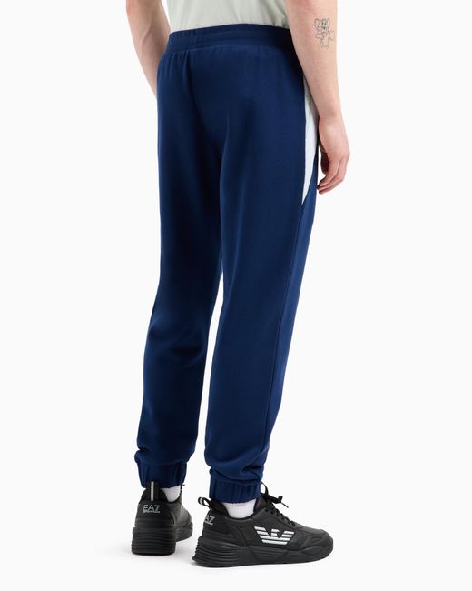 EA7 7 Lines Jogginghose Aus Baumwolle in Blue für Herren