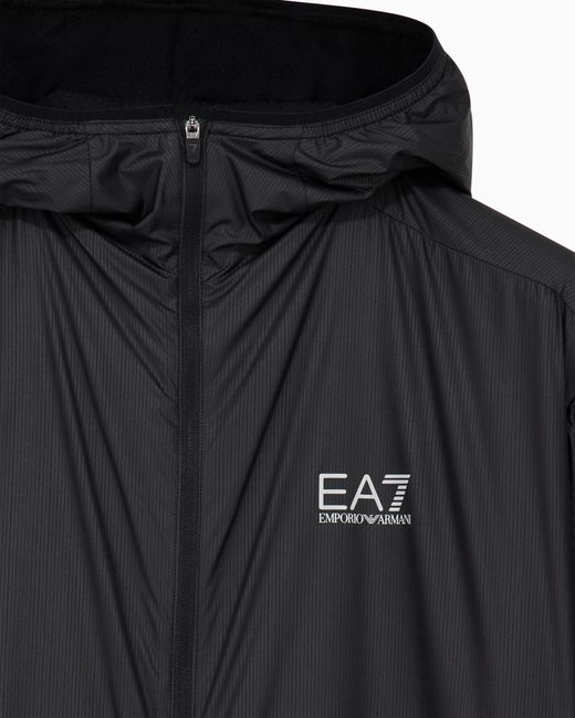 EA7 Black Sweatshirt Vigor 7 Regular Fit Technical for men