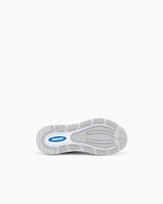 EA7 White Sneaker Crusher Sonic Mesh With Dual-Density Cushioning