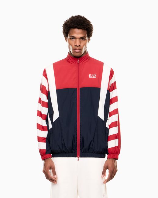 EA7 Red Summer Block Jacket for men