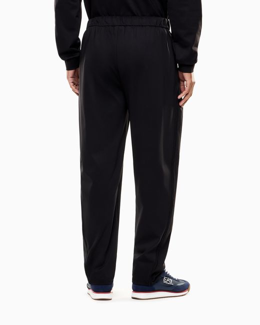 EA7 Blue Technical Fabric Trousers for men