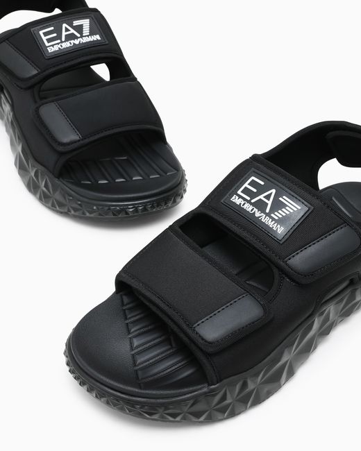 EA7 White Kombat Sandals