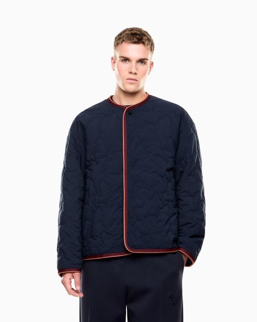 EA7 Blue Lunar New Year Nylon Jacket for men