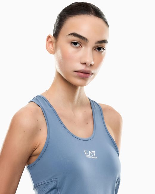EA7 Blue Dynamic Athlete Tank Top