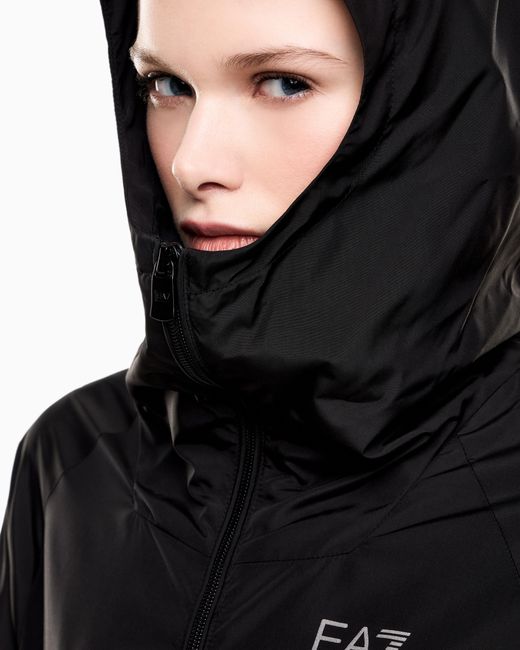 EA7 Black Natural Ventus7 Technical Fabric Jacket