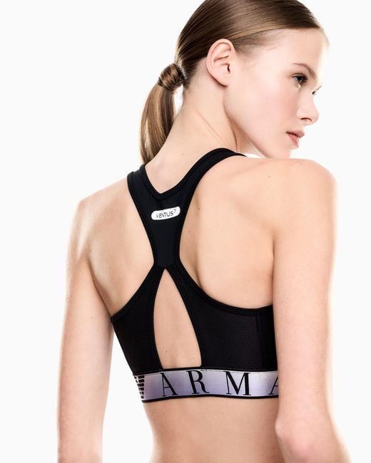 EA7 Black High-Support Sports Bra Dynamic Athlete