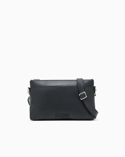 EA7 Black Winter Mix Umhängetasche Aus Gewebe