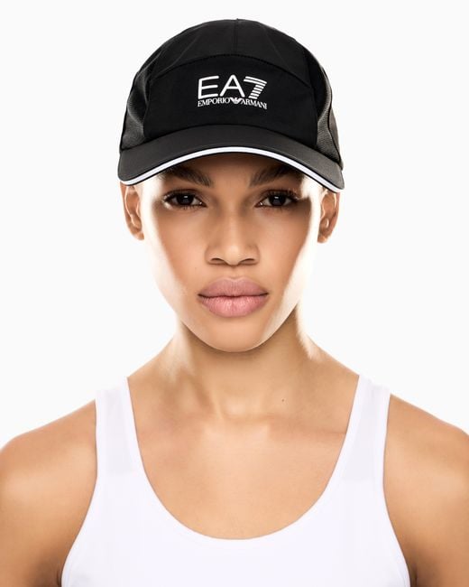 EA7 Black Outdoor Cap