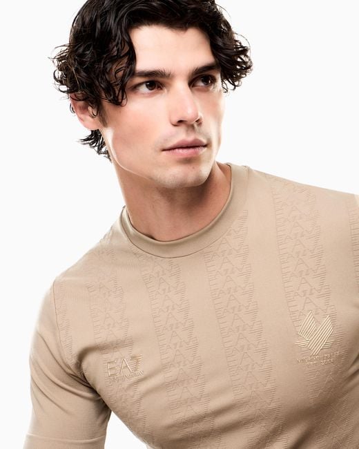 EA7 Natural Soccer T-Shirt for men