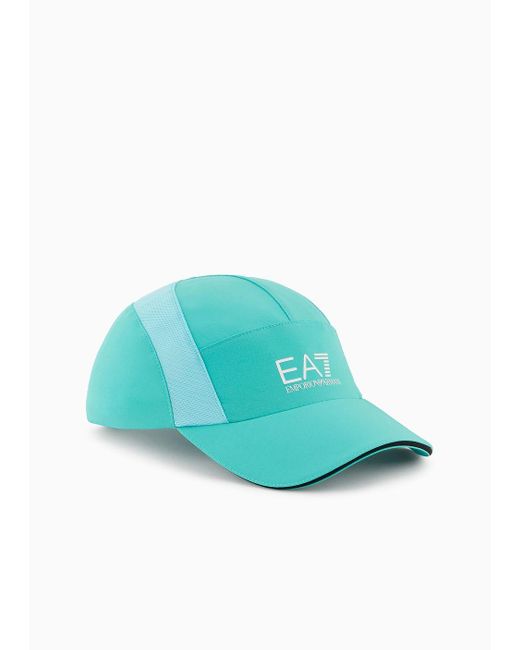 EA7 Blue Tennis Pro Cotton Baseball Cap
