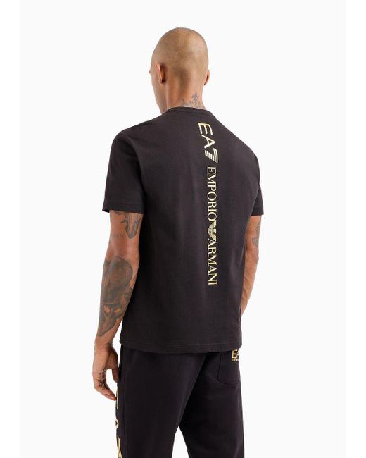 Emporio Armani Black Logo Series Cotton Jersey Crew-neck T-shirt for men