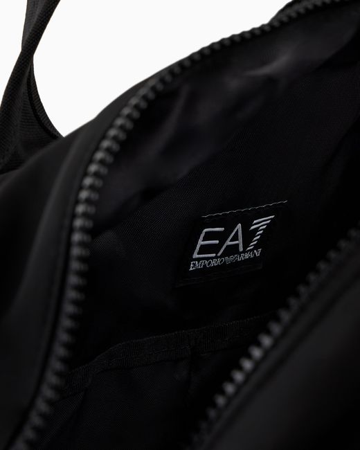 EA7 Black Logo Series Sporttasche Aus Recyceltem Stoff